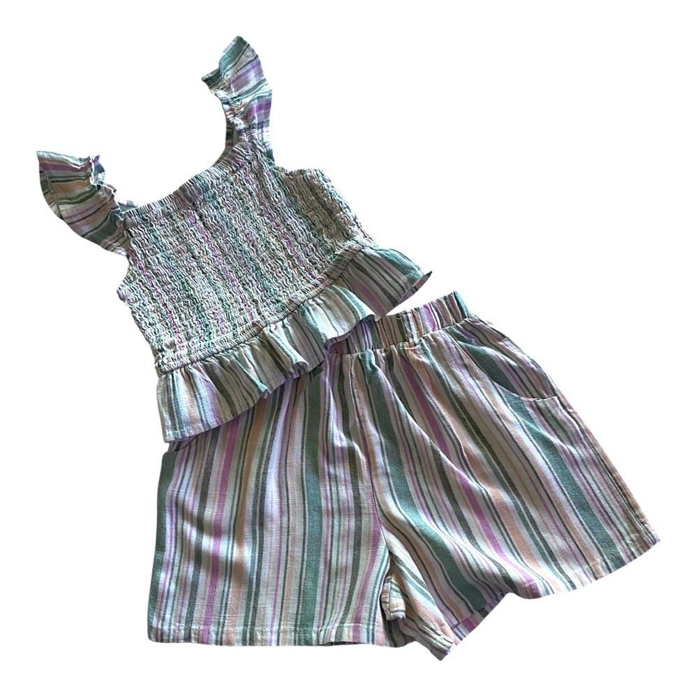 ART CLASS-GIRLS SHORT SET-SIZE 7/8